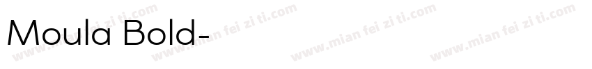 Moula Bold字体转换